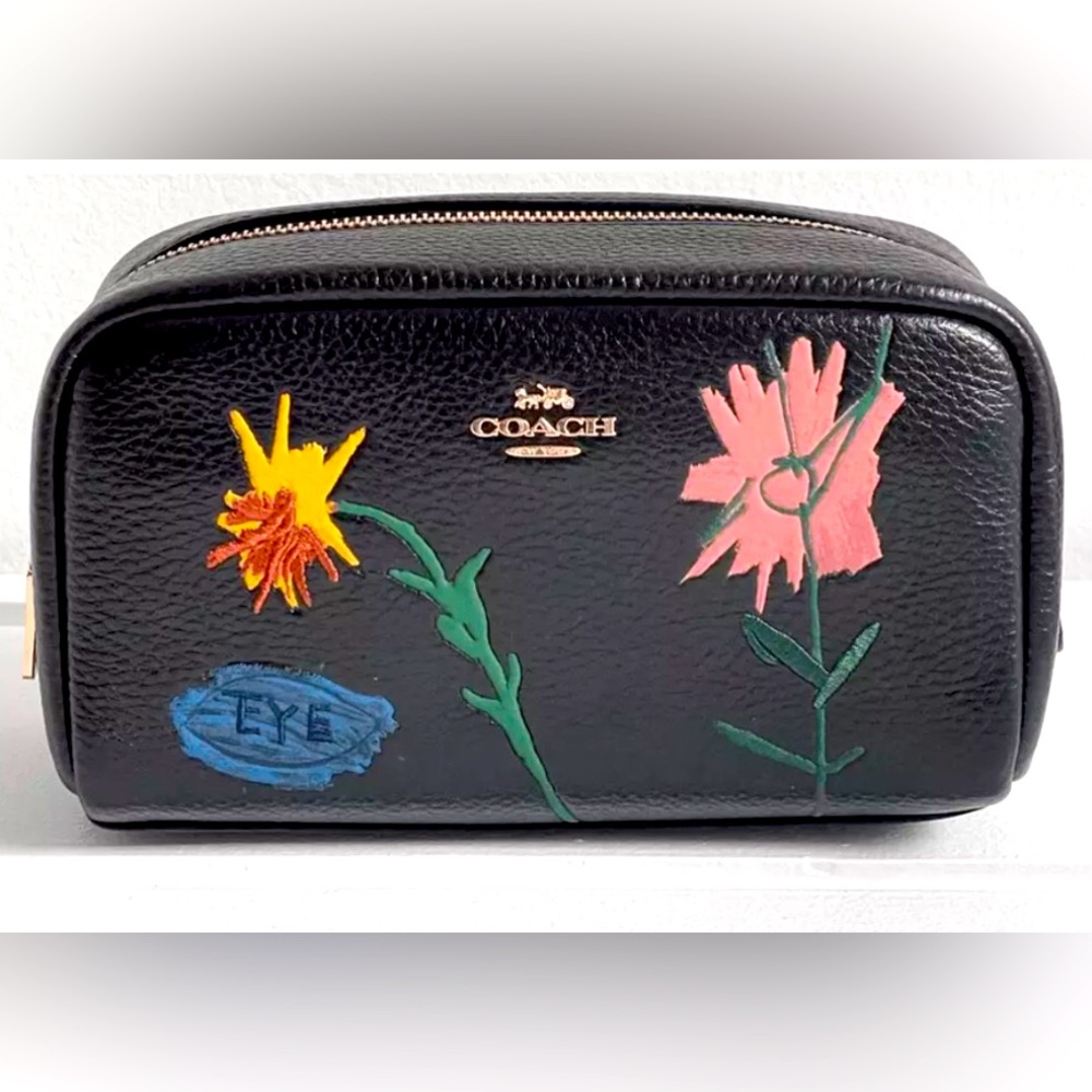 COACH X Jean Michel Basquiat Small Boxy Cosmetic Case